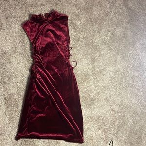 Red/Maroon fitted dress